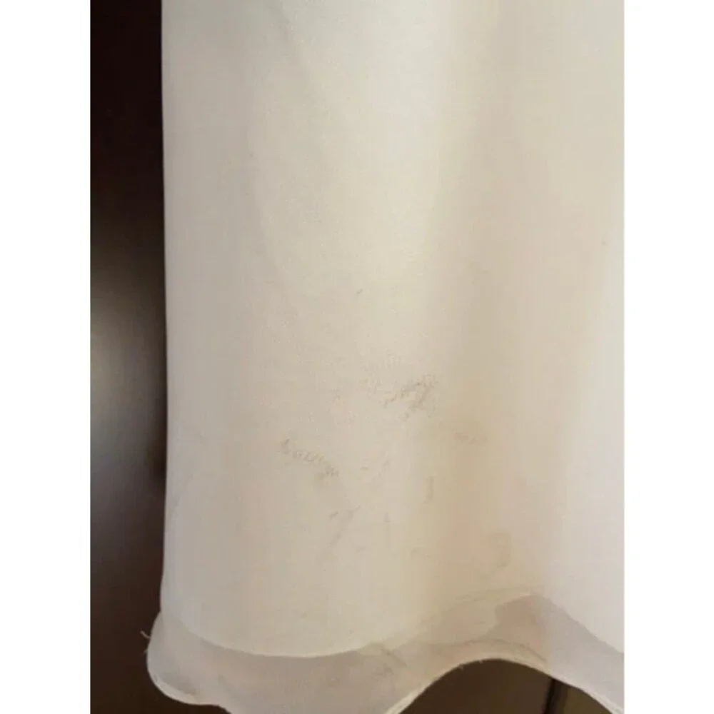 David's Bridal Full Length Ivory Dress - Picture 8 of 8